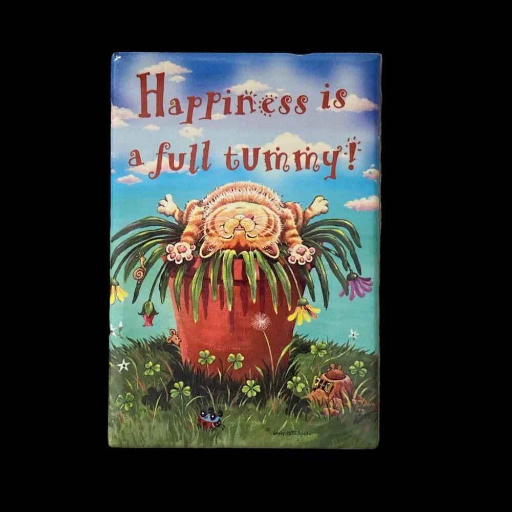 Leanin Tree Greeting Card & Magnet Set LAZY DAY AFTERNOON Cat Dog Gary Patterson